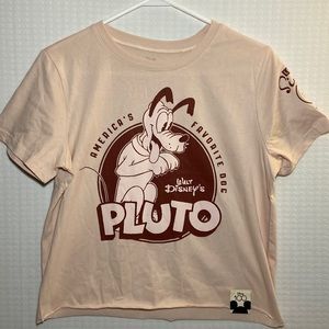 NWOT Disney Pluto 100th Crop T Shirt Women
